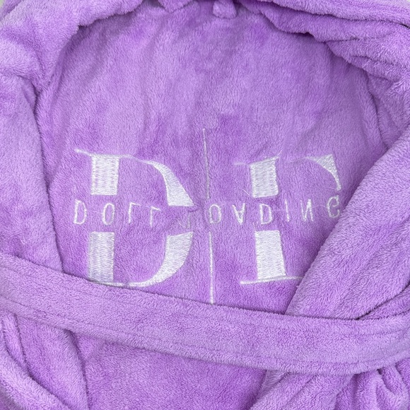 Plush Purple Bathrobe - Picture 3 of 6